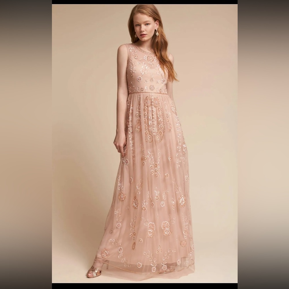 NWT Unaltered BHLDN *Adrianna Papell* Abbington Dress